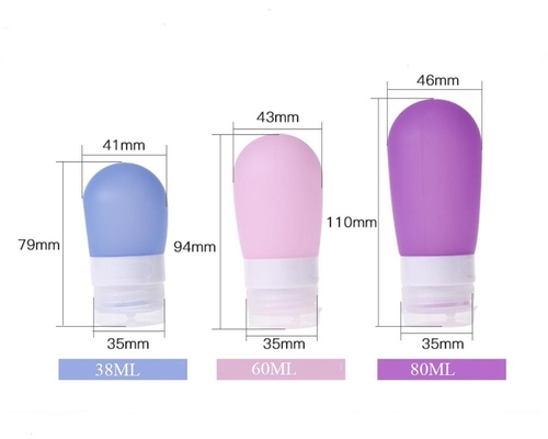 100ml سیلیکون سفر بسته بندی بطری توپ توپ شکل