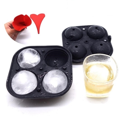 مینی دی سی سیلیکون قالب یخ توپ تنظیم شکل دور 5.6CM قطر برای نوشیدنی
