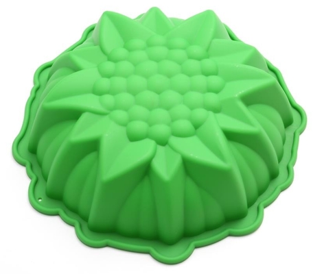 کیک های شیرین سیلیکون کابینت Bakeware سه بعدی رنگ سبز 8 اینچ