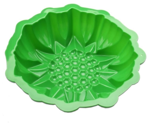 کیک های شیرین سیلیکون کابینت Bakeware سه بعدی رنگ سبز 8 اینچ