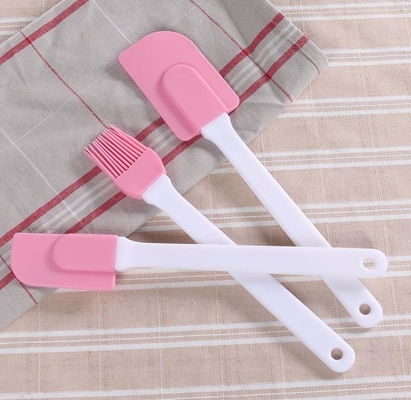 مقاوم در برابر گرما مقاوم در برابر حرارتی اسپادولا برس، سیلیکون پخت و پز Spatula رنگ صورتی