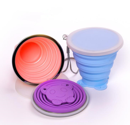 فنجان ورزشی BPA Free Class Stained ورزشی با تسمه یا طناب دار