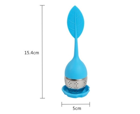 BAP infuser رایگان چای سیلیکون ناز شکل برگ سیلیکون FDA