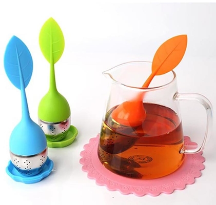 BAP infuser رایگان چای سیلیکون ناز شکل برگ سیلیکون FDA