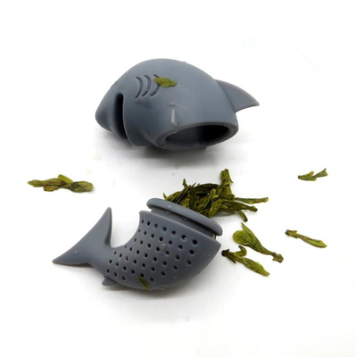 سبک حیوانات دریایی سبک کوسه شکل مواد غذایی چای سیلیکون Infuser