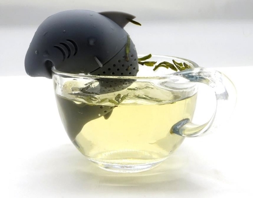 سبک حیوانات دریایی سبک کوسه شکل مواد غذایی چای سیلیکون Infuser