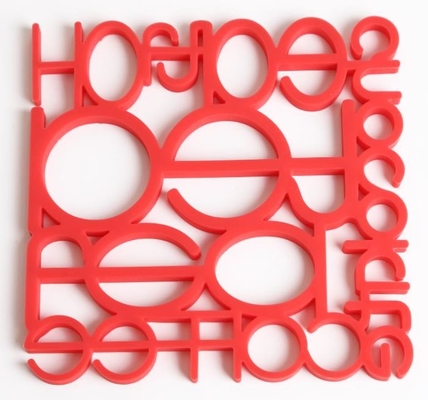اعداد توخالی محصولات آشپزخانه سیلیکون، شکل سیلیکون Placemat Plate Square